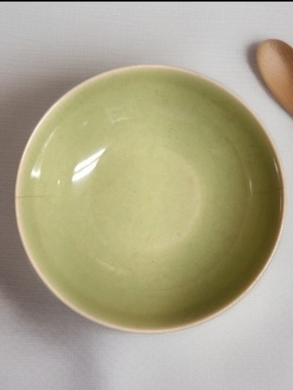 Vintage Ballerina Universal Union Green Serving Bowl Oven Proof Made in USA 9"